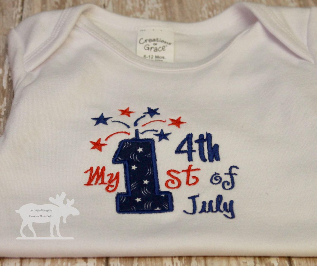 First 4th T-Shirt / Patriotic Shirt / 4th of July Outfit / Baby Shirt… etsy.com/listing/230912… #Etsy #PatrioticShirt