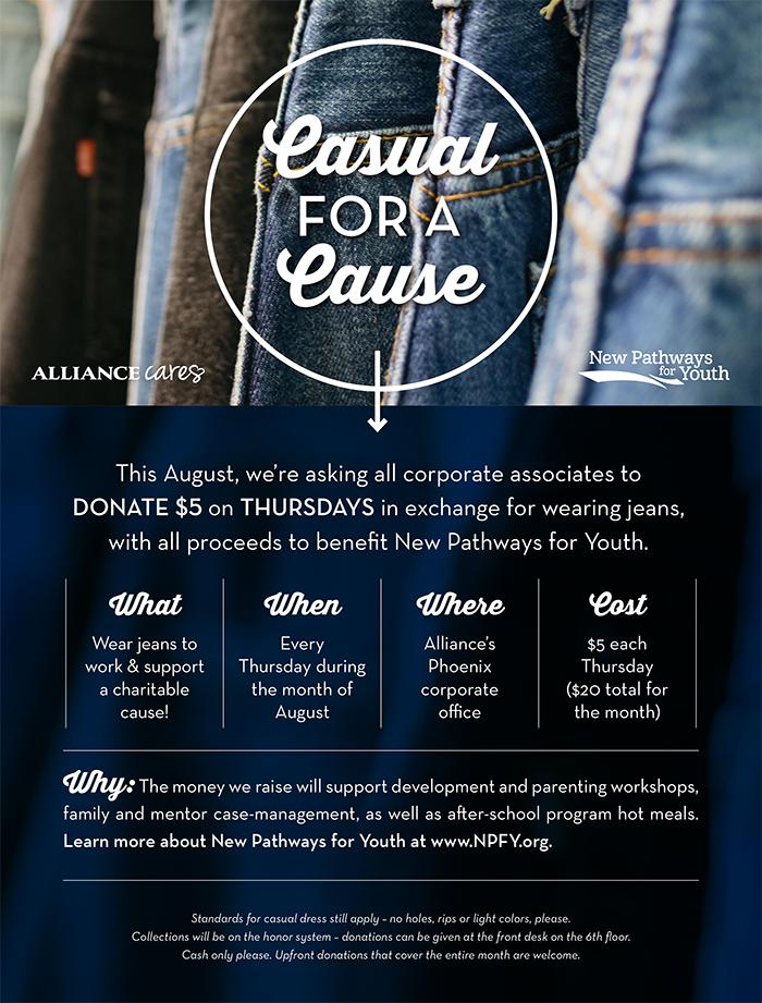 Our friends at Alliance Residential have come up with an awesome fundraiser for their employees!