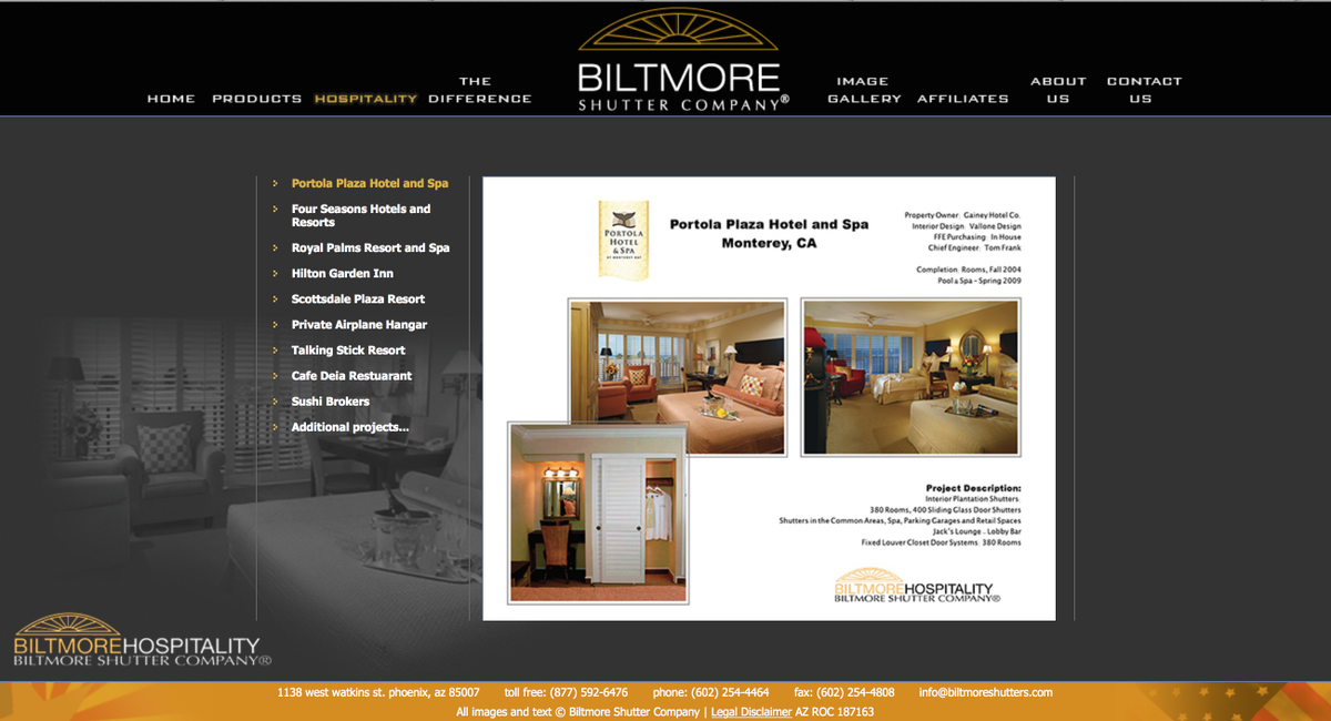 biltmoreshutter's tweet photo. We've added our HOSPITALITY projects to our website! Check it out! http://t.co/MgcCfpD0xG http://t.co/ENrN8dooNI