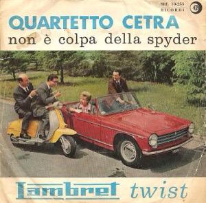 Una réclame d'altri tempi: Innocenti 950 spider e Lambretta!