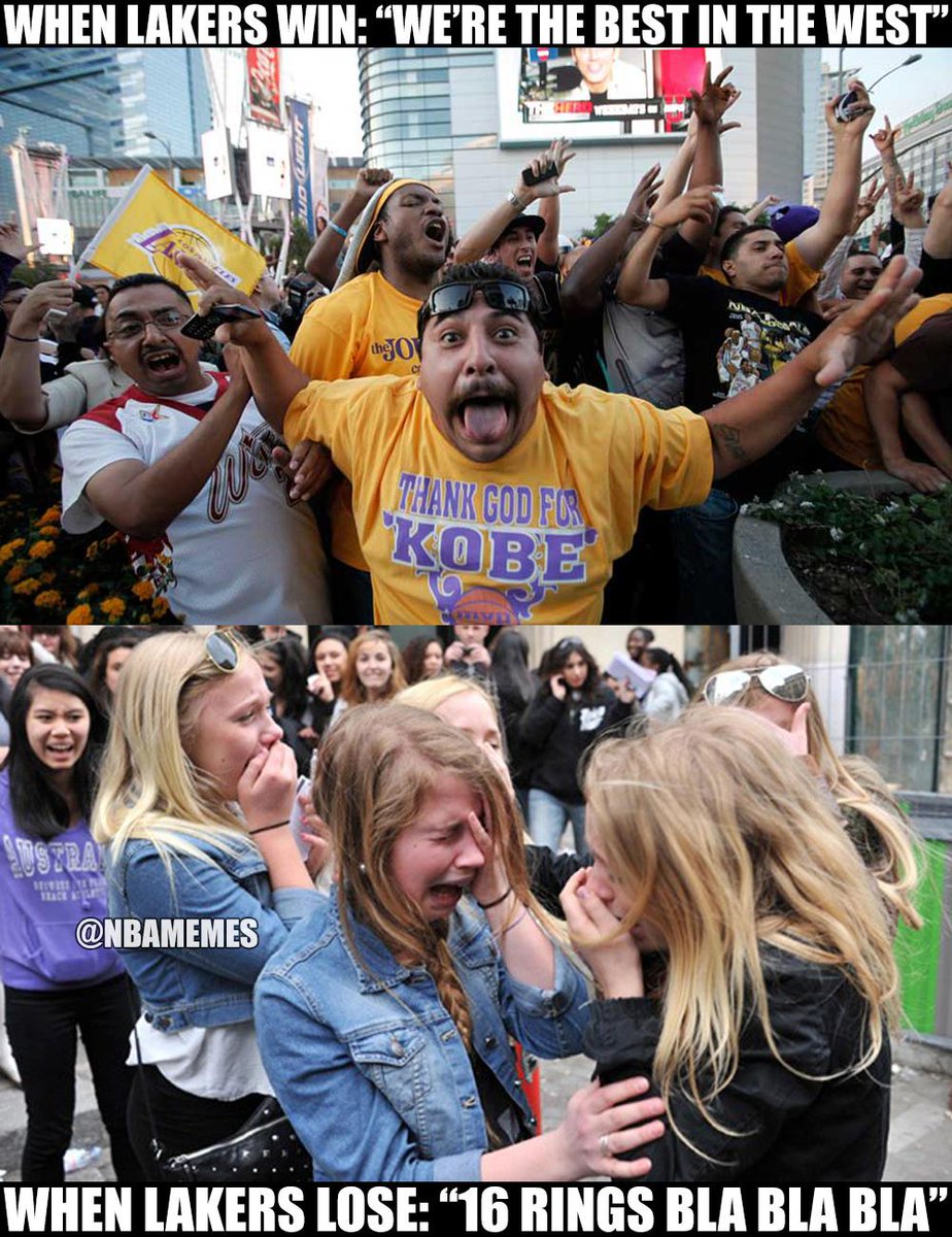 Nba Memes On Twitter Lakers Fans Be Like Http T Co Y6fi0gdaxw