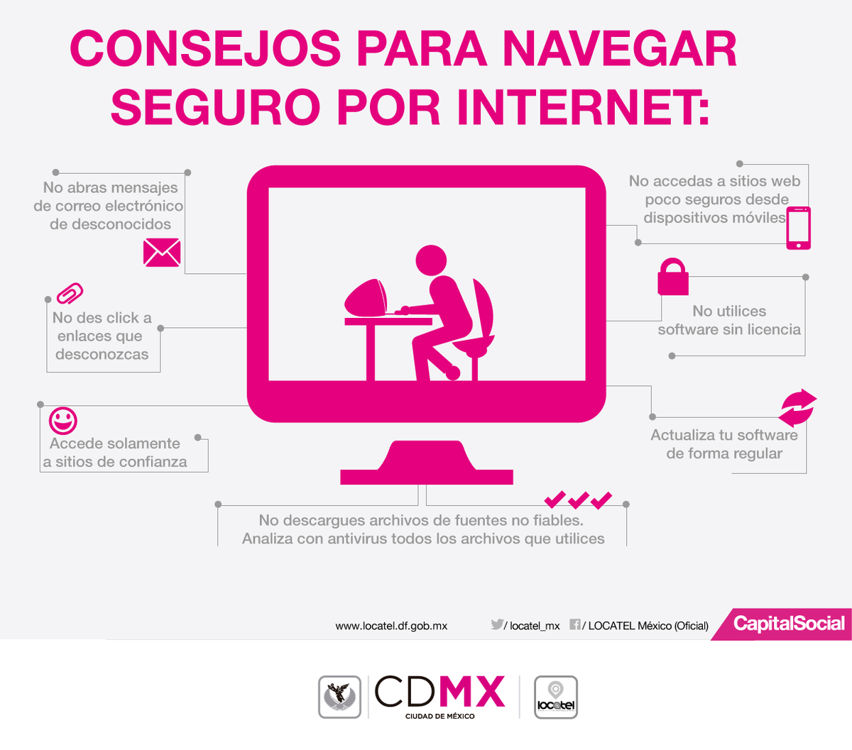 higaredasi's tweet photo. No abras enlaces sospechosos o que desconozcas por seguridad tuya y la de tu equipo. @CiberneticaCDMX @HectorSerranoC http://t.co/Vw93kOSH2m