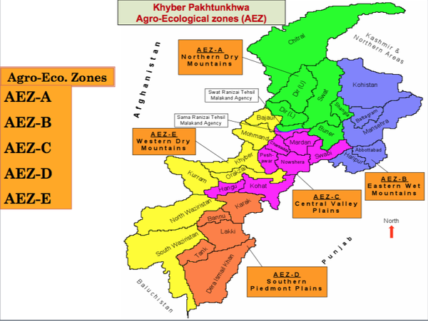Kpk Districts Map