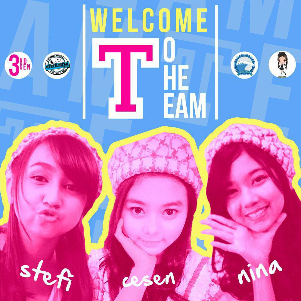 Cesenizer's tweet photo. #WelcomeToTeamT @I_YansenJKT48 @H_NinaJKT48 @P_StefiJKT48
Semoga kalian makin jadi yang terbaik yaaa!! http://t.co/NjEEuoNvOs