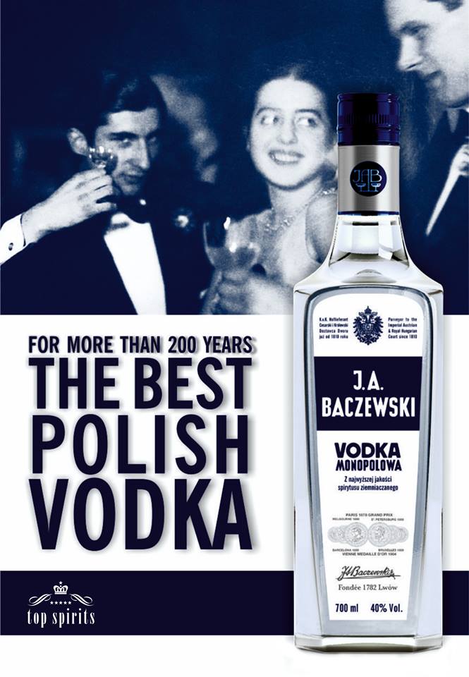 BaczewskiVodka's tweet photo. Baczewski vodka is a high quality spirit that has been around for centuries, it's always kept it's classic style... http://t.co/JmVpuM4H57