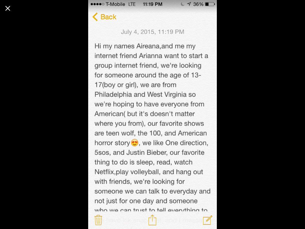 internetfriend0's tweet photo. @Hippielarry80s |internet friends| reply if interested 🌺💘 #internetfriends http://t.co/2RBBwOvqVt