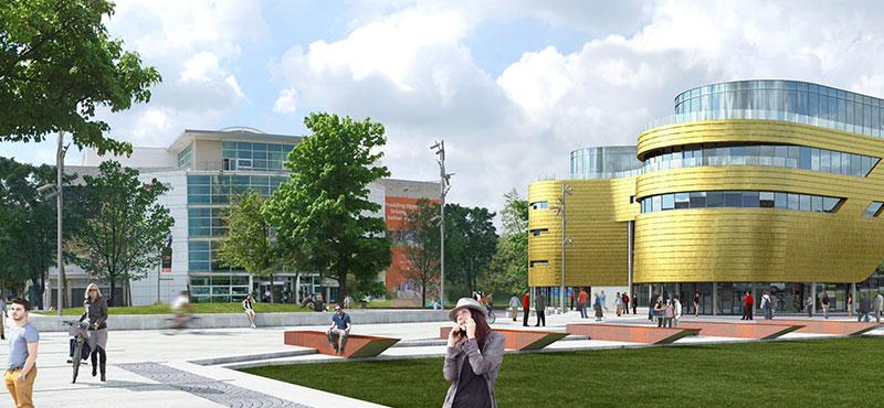TeessideUni's tweet photo. The £30 Million Curve building &amp; Campus Heart will open in Summer 2015. #52TUFridayfacts http://t.co/y4lO6wGGyI