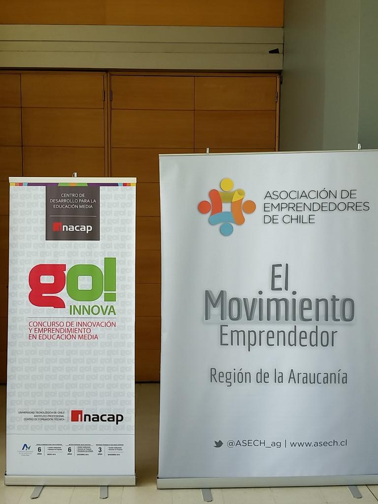 Asech_araucania <a href="/InacapEmprende/">INACAP Emprende</a> y <a href="/ASECH_ag/">ASECH</a> apoyando el emprendimiento desde el colegio