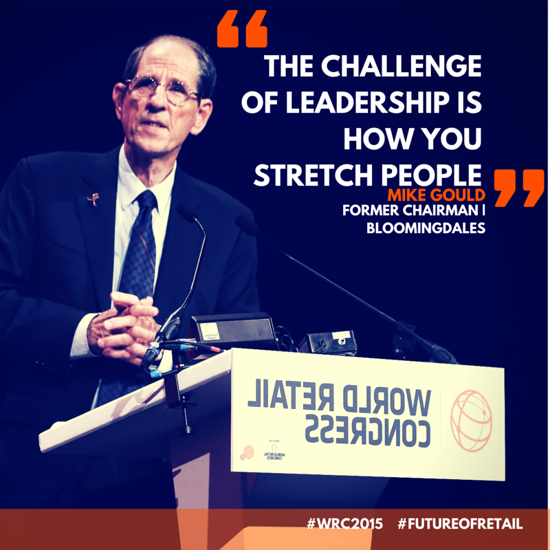 WorldRetail's tweet photo. Flashback to #WRC2014: Mike Gould, Former CEO of @Bloomingdales, sharing #leadership insight http://t.co/90KaA0MSsn http://t.co/PgrDSrnkGq