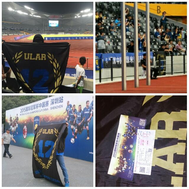 ULAR12INTER's tweet photo. Siamo Sempre Con Voi! #StadionLonggang #ICC2015China  #InterInChina #DerbyINTERvsMilan http://t.co/ius5jMvtGv