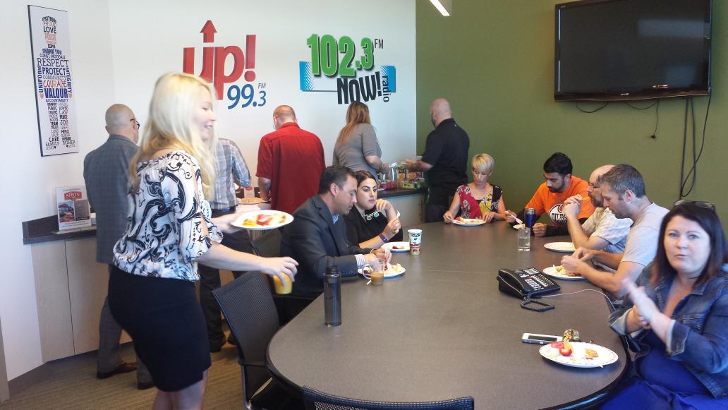 SiwinFoods's tweet photo. Happy to be able to come in this morning and serve breakfast for our friends at @1023nowradio and @up993. #yegradio http://t.co/gjaSwFdihF