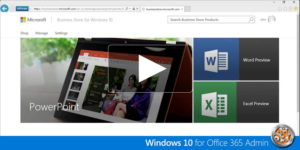 MSFTMechanics's tweet photo. Acquire, Distribute & Manage Software for Your Org via the #BusinessStore portal. Watch: http://t.co/DOgasuLNWy http://t.co/3rLySNDLTe