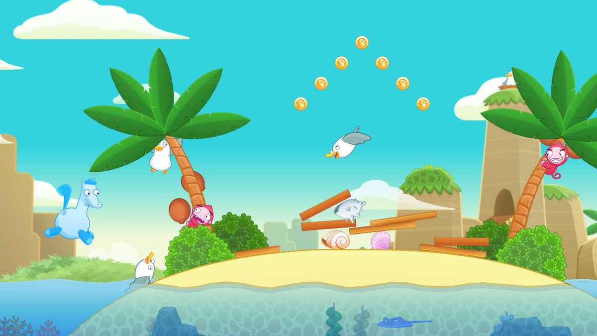mr_square's tweet photo. Finally, nearly, kinda-sorta done! Crazy Seahorses, out soon on iOS and Android! @DigitalWood #madewithunity http://t.co/kSNXPHENNf