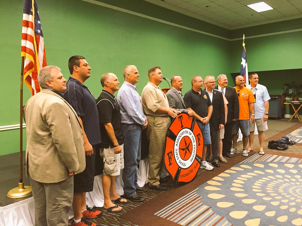 New TSAFF Officers with IAFF VP Sandy McGhee and Chaplain Chris Hale