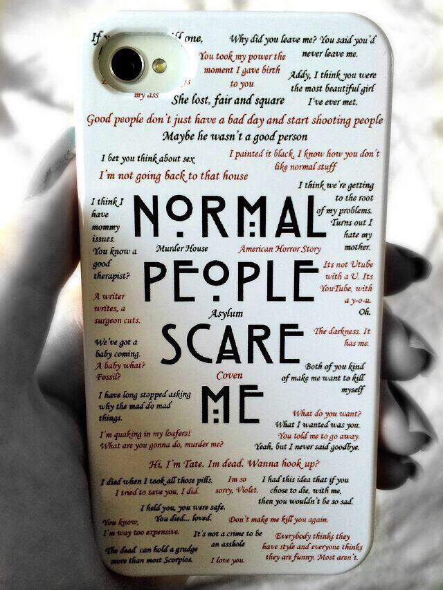 PostIphoneCases's tweet photo. Normal people scare me. http://t.co/6kgiW7KmLe