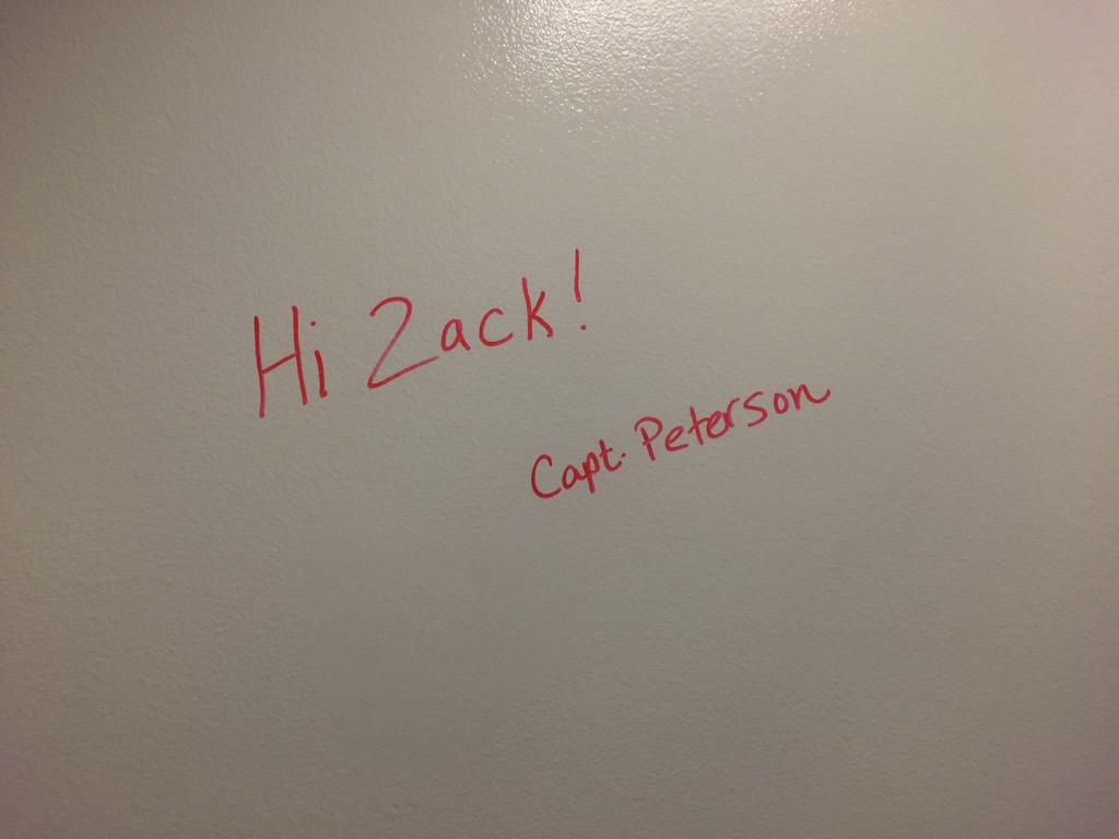 ZackDWallace's tweet photo. New whiteboard wall is up in the @MUSG office! Thanks for our first note @MarquettePD Capt. Peterson! #WriteOnTheWall http://t.co/MwKf1SBiOd