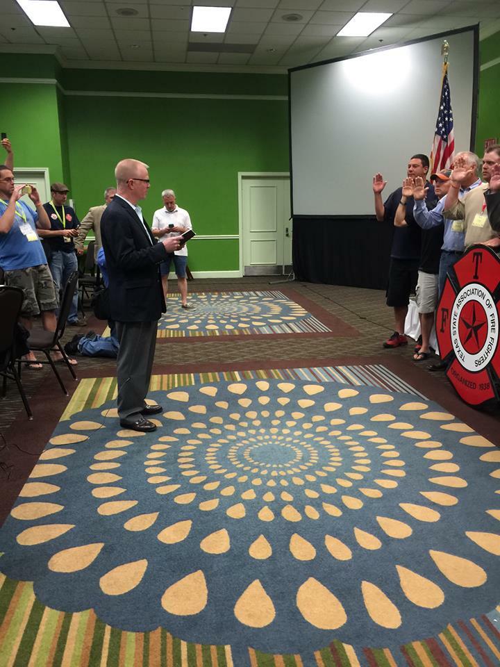 44th #TSAFF2015 Convention comes to a close w/ @iaffdvp11 swearing in the new Executive Board. IMG via Rafael Torres