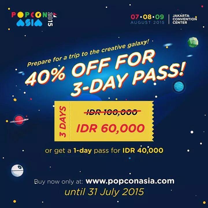 Popcon_inc's tweet photo. Q&amp;A
"Harga tiket popcon berapa?"
40ribu/day
100ribu/3day
Tapi terakhir malam ini 60ribu/3day!! http://t.co/KBfHy06JTg