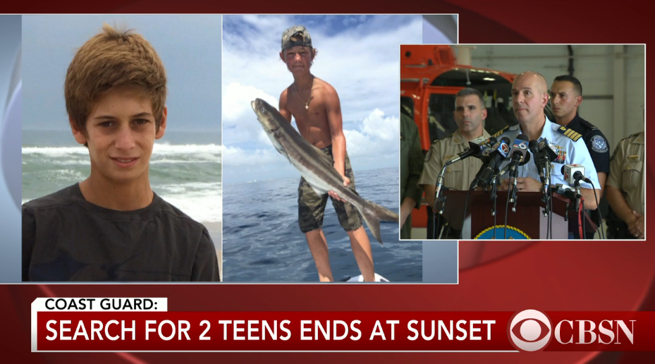 NEW Search for missing Fl. boys lost at sea to be "suspended" tonight