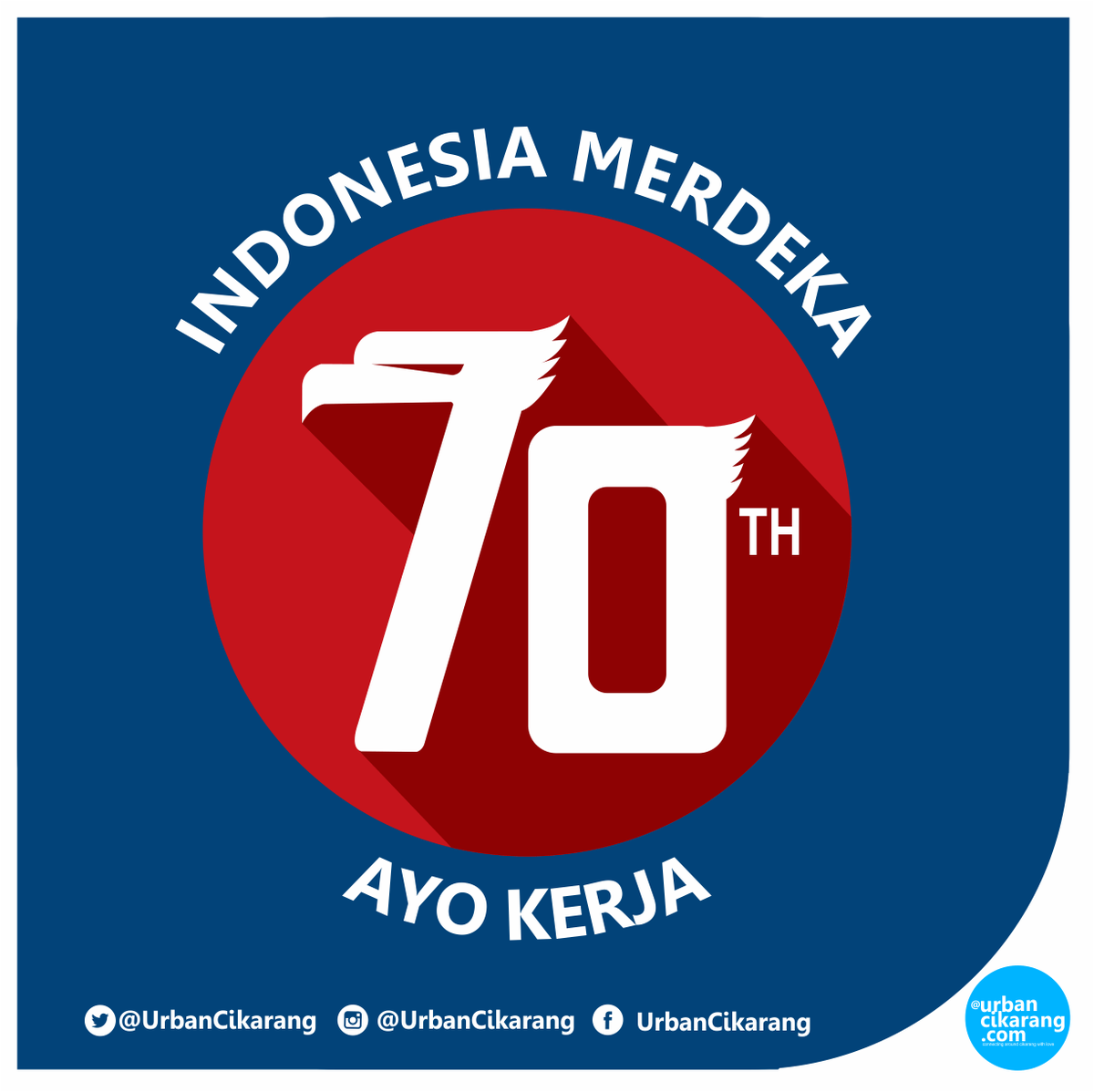 urbancikarang's tweet photo. 70 Tahun Indonesia Merdeka - 17 Agustus 2015 #70thIndonesiaMerdeka http://t.co/Fa3EWfvnWx
