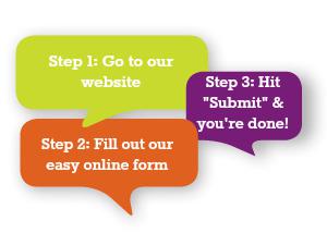 We love hearing from you, and now it's as easy as 1-2-3. Just follow these steps.