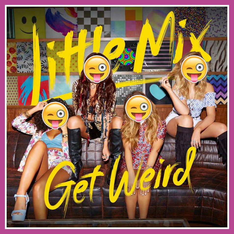 LittleMix's tweet photo. We've decided, if Black Magic is '🔮' then Get Weird is '😜' right? The Girls 💜 http://t.co/EB687sXktu #LittleMixEmojis http://t.co/7u5hjQvOws