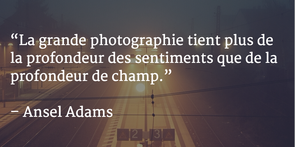 Ansel Adams nous offre la #citationphoto de la semaine. A méditer.