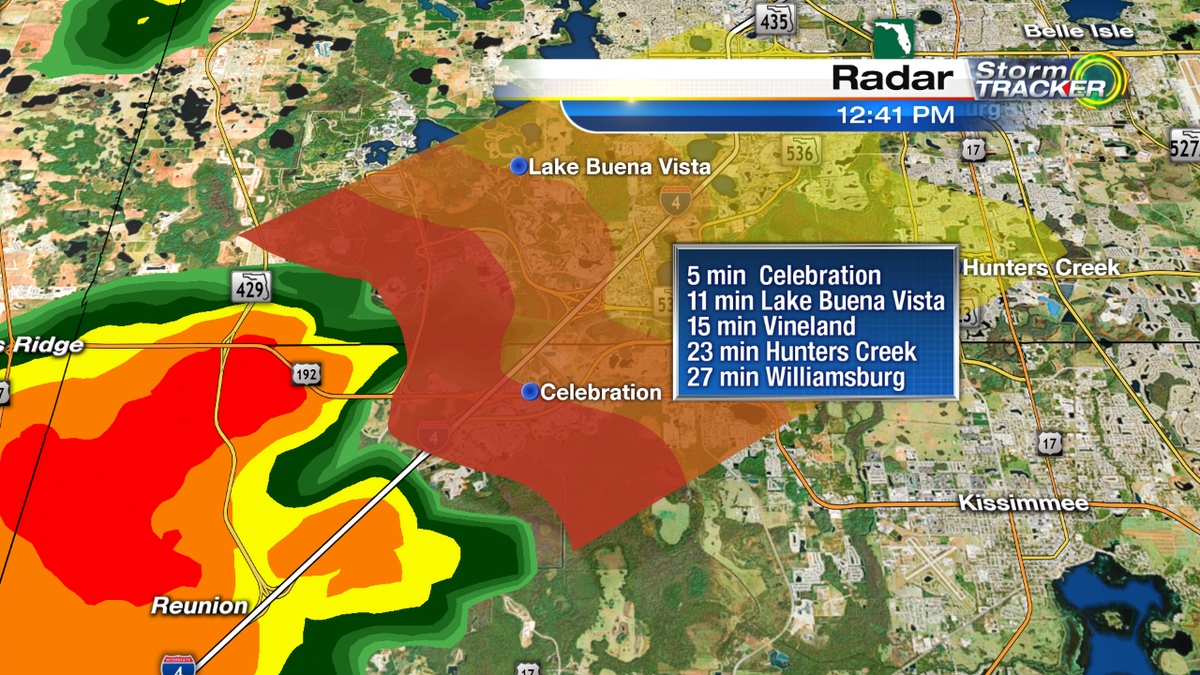 news6wkmg's tweet photo. Heavy rain but not much lightning headed to #Celebration and #DineyWorld #Local6 #StormTracker http://t.co/S06MaDEcbl