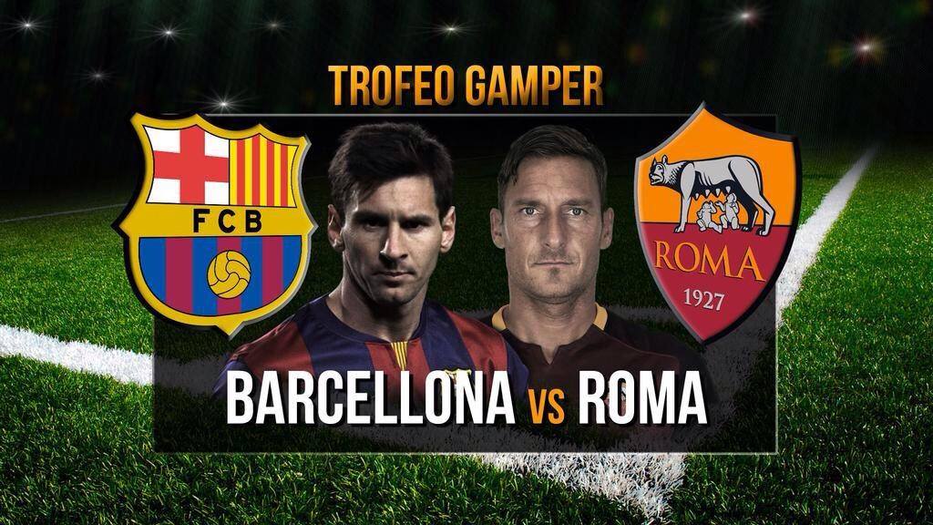 Diretta TV: Barcellona-Roma info Streaming Calcio al Nou Camp per il Trofeo Gamper