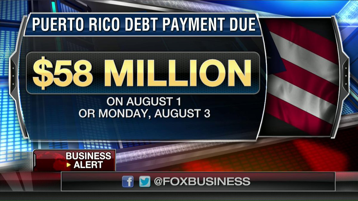 Puerto Rico defaults- Misses Aug 1 debt payment