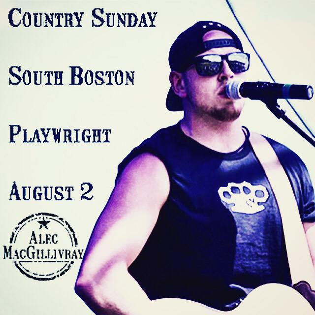 This Sunday at the Playwright in South Boston! #CountrySundays