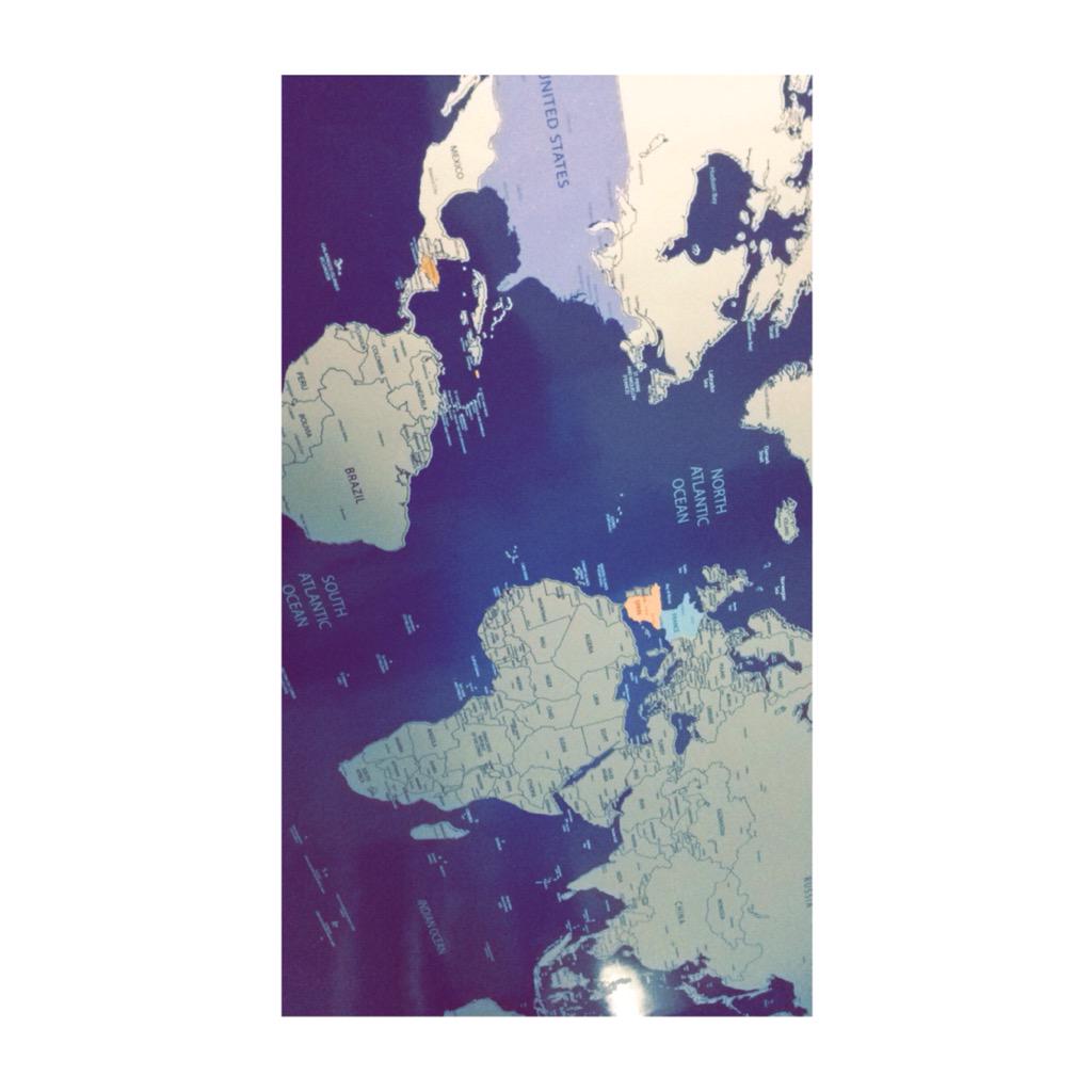 giana4's tweet image. - "necesito que llegue Octubre, pq es hora de pisar otras tierras" 🌍 | #ScratchOffMap