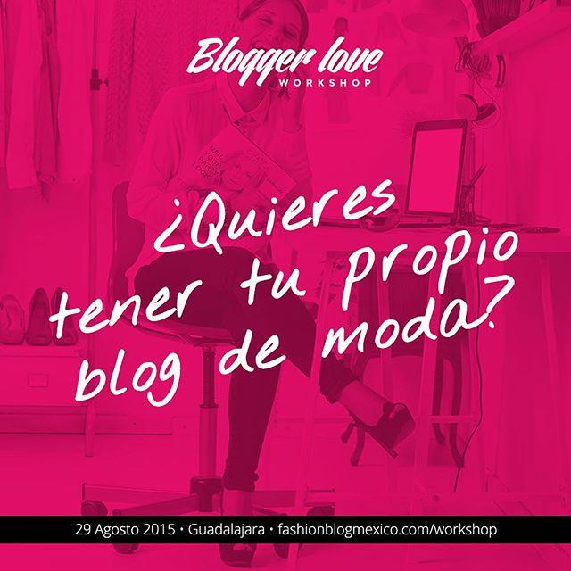 hectorguzmaan's tweet photo. El próximo 29 de agosto @fashionblogmx impartirá el #BloggerLoveWorkshop en Guadalajara, quieres participar no te p… http://t.co/UV8H6De6z3