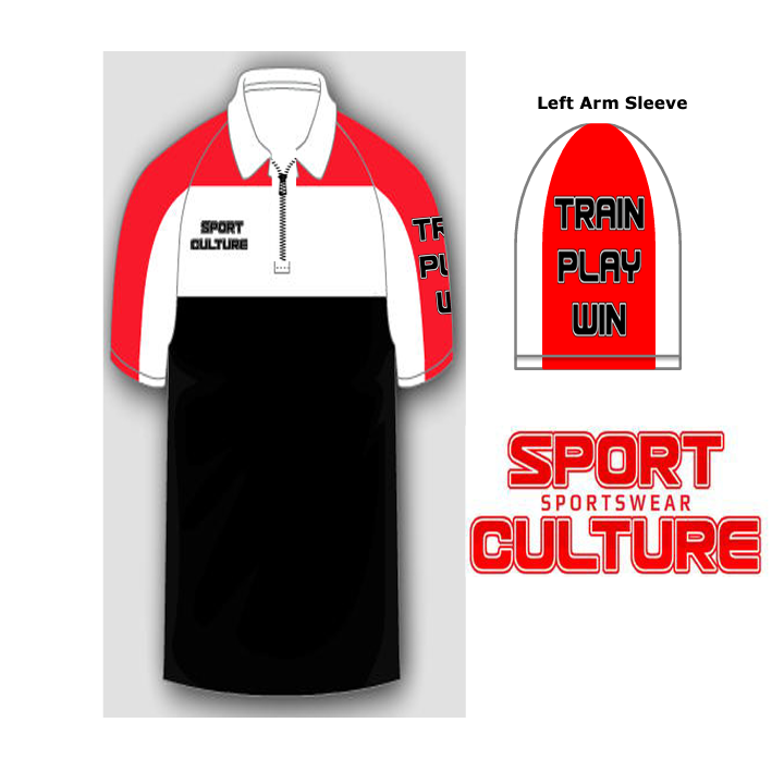 SprtCltrSprtsw's tweet image. Men's Zip Polo Shirt. Digital Sample. Real Shirt in 100% Cotton. #TrainPlayWin #SCS