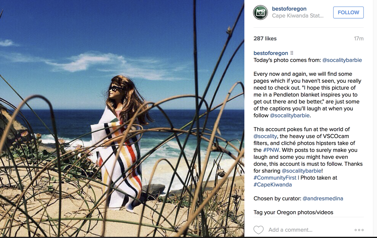Socality Barbie tweet media
