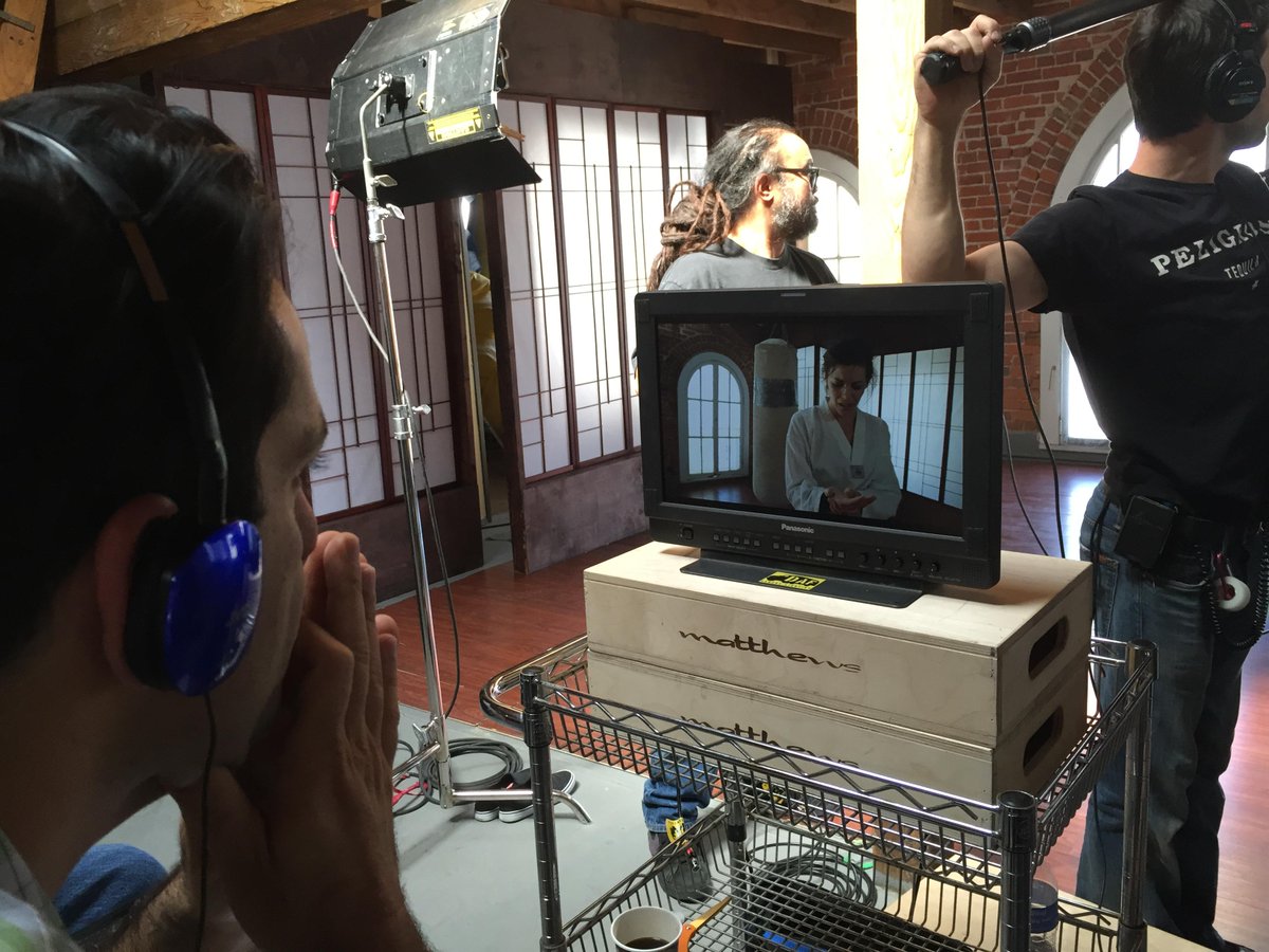 EndgameARG's tweet photo. Behind the Scenes: Director Behnam Karbassi at work #AncSoc #Endgame http://t.co/pTgJqlvsSp