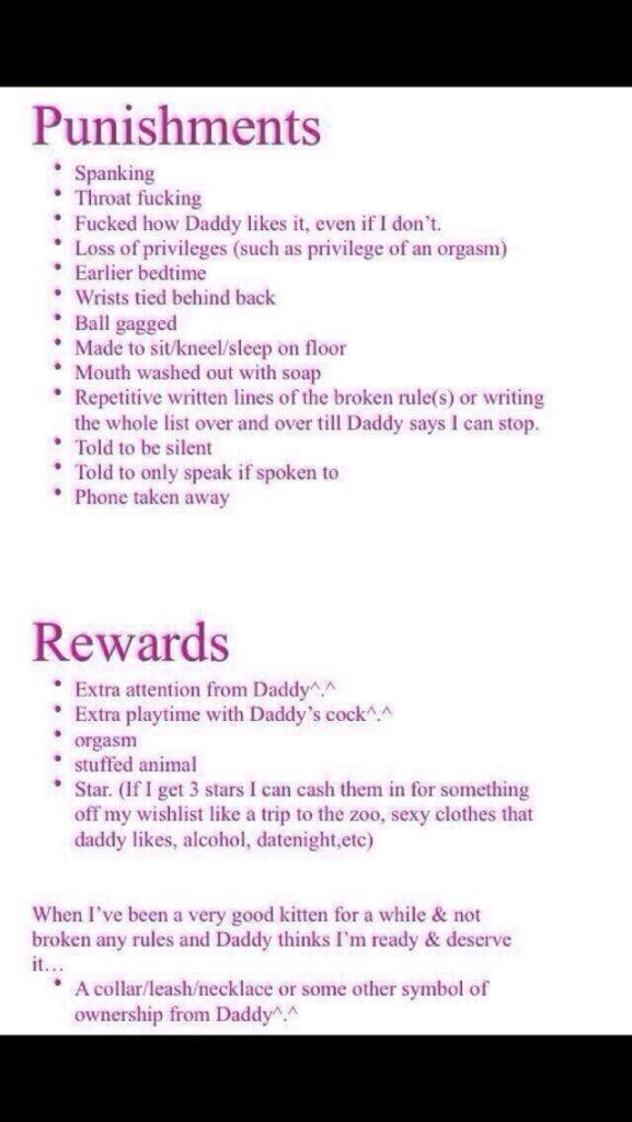 Daddy Harry On Twitter Rules Punishments And Rewards 