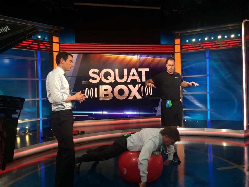 SquawkCNBC's tweet photo. It's #FitFriday! Remember @JoeSquawk's trainer Eddie? Check out this feature Β» http://t.co/pnK64syulo #SquatBox http://t.co/1S1DsExHDd