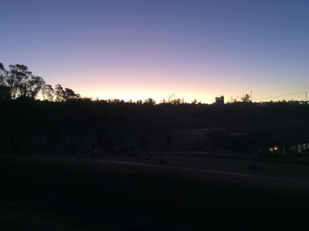 ststithians's tweet photo. We enjoyed another beautiful #sunset on the campus today. http://t.co/cNpbP8Fdci