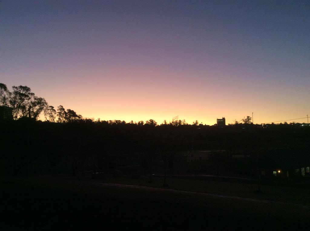 ststithians's tweet photo. We enjoyed another beautiful #sunset on the campus today. http://t.co/cNpbP8Fdci