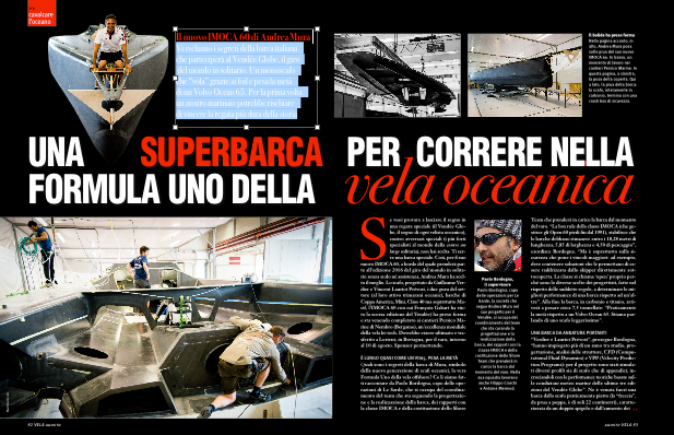 A_MuraOfficial's tweet photo. Sul @giornalevela di agosto ci sono 5 pagine dedicate a noi ... buona lettura!

#challenge #sfida #IMOCA60 #VG2016 http://t.co/kNWfZZ185B