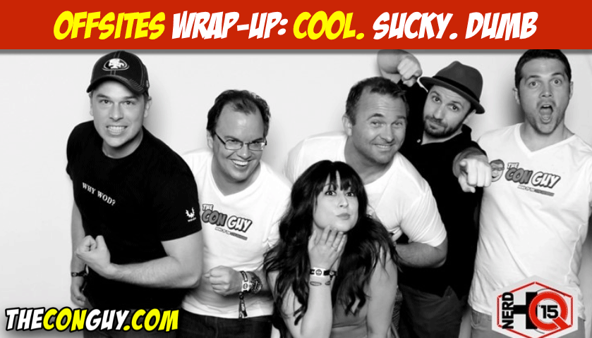 TheConGuyDotCom's tweet photo. http://t.co/R1gIgjto7e Offsites! @thenerdygirlie #GEEKSGOGLAM #GameofBloggers #NerdHQ @cootiesmovie #adultswim #fx http://t.co/RcAaTQgrDb