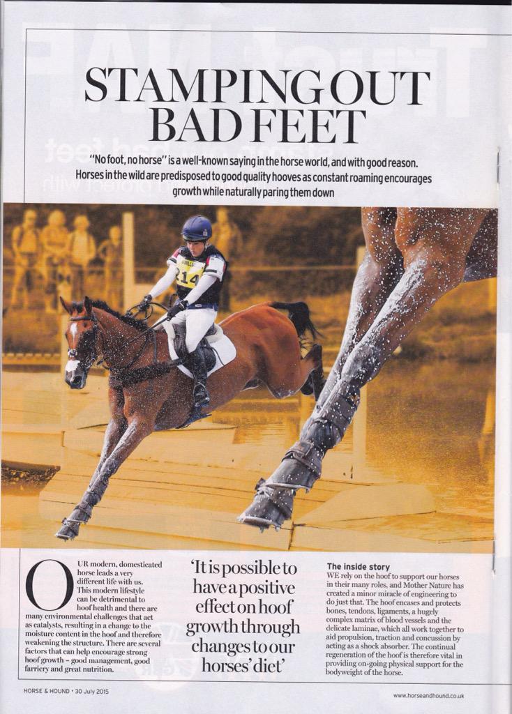 CollettEventing's tweet photo. Lovely picture in H&H of Pamero advertising the fantastic @nafuk ProFeet product.... http://t.co/LH4sBRVJjN
