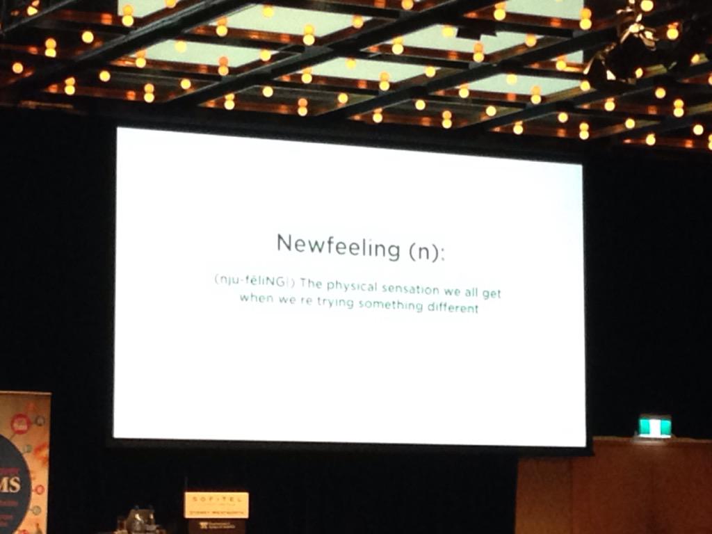 Marty's new word for new experiences, helping you to deal with the unfamiliar #psa15syd