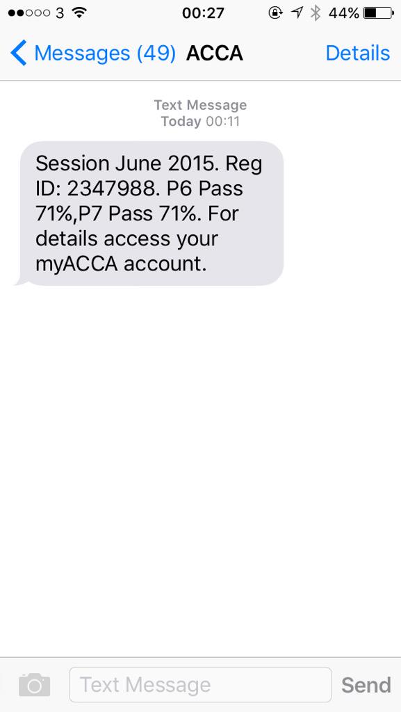 samtuckett's tweet photo. Oh my god!!! I'm a qualified accountant! So happy right now! #ACCA #results #ACCAresults #ACCAP6 #ACCAP7 http://t.co/QPdskfyi0X