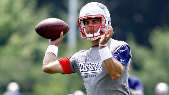 funnyordie's tweet photo. "Get Ready To Lose 4 Games, New England!" by Patriots backup QB Jimmy Garoppolo: http://t.co/zGELFDr9Zz http://t.co/r0vjFb3vvF