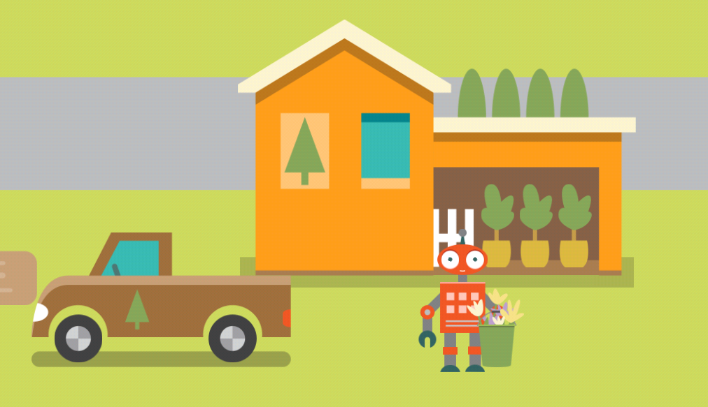 RonnieTheRobot's tweet photo. Ronnie Robot's best kept secret? Flowers can be planted anywhere! Build a landscape store. http://t.co/QoKL5k8qst