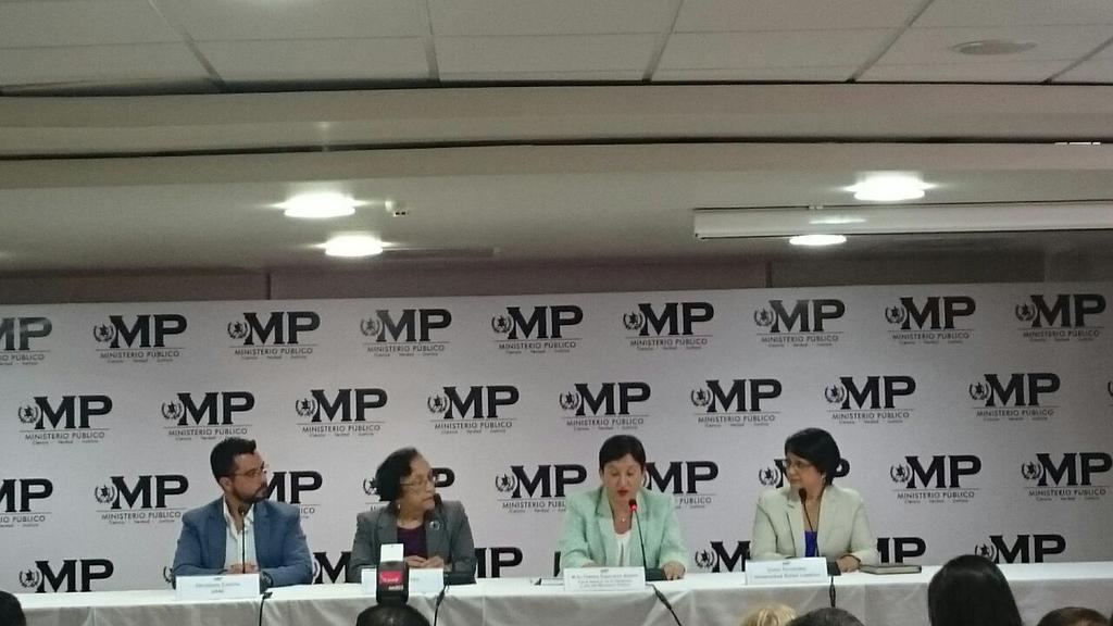 Org. integrantes de Foro Guatemala respaldan labor de la Fiscal General y el MP, en lucha contra la corrupción.