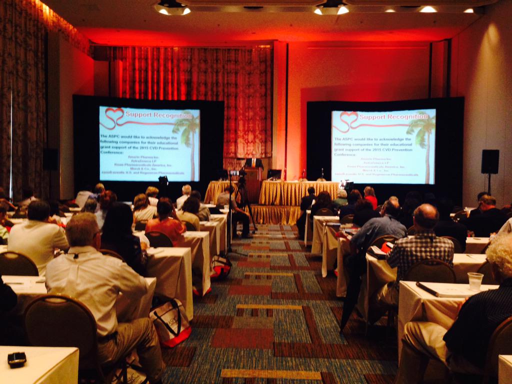 ASPCardio's tweet photo. We have officially kicked off the 4th Annual CVD Prevention Conference at the Boca Raton Resort and Club #ASPC2015 http://t.co/UnaoBZ9tS7