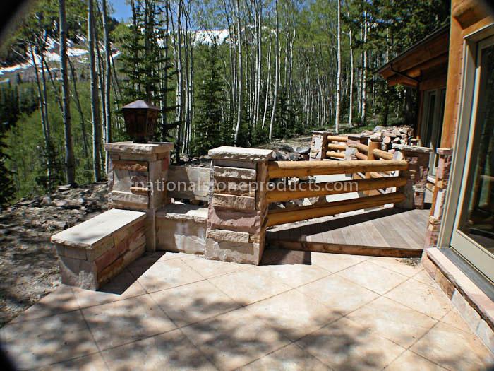 NationalStonePr's tweet photo. #stone #wall #wood #gate #snow #home #garden #nationalstone http://t.co/QSJGSYe3MR